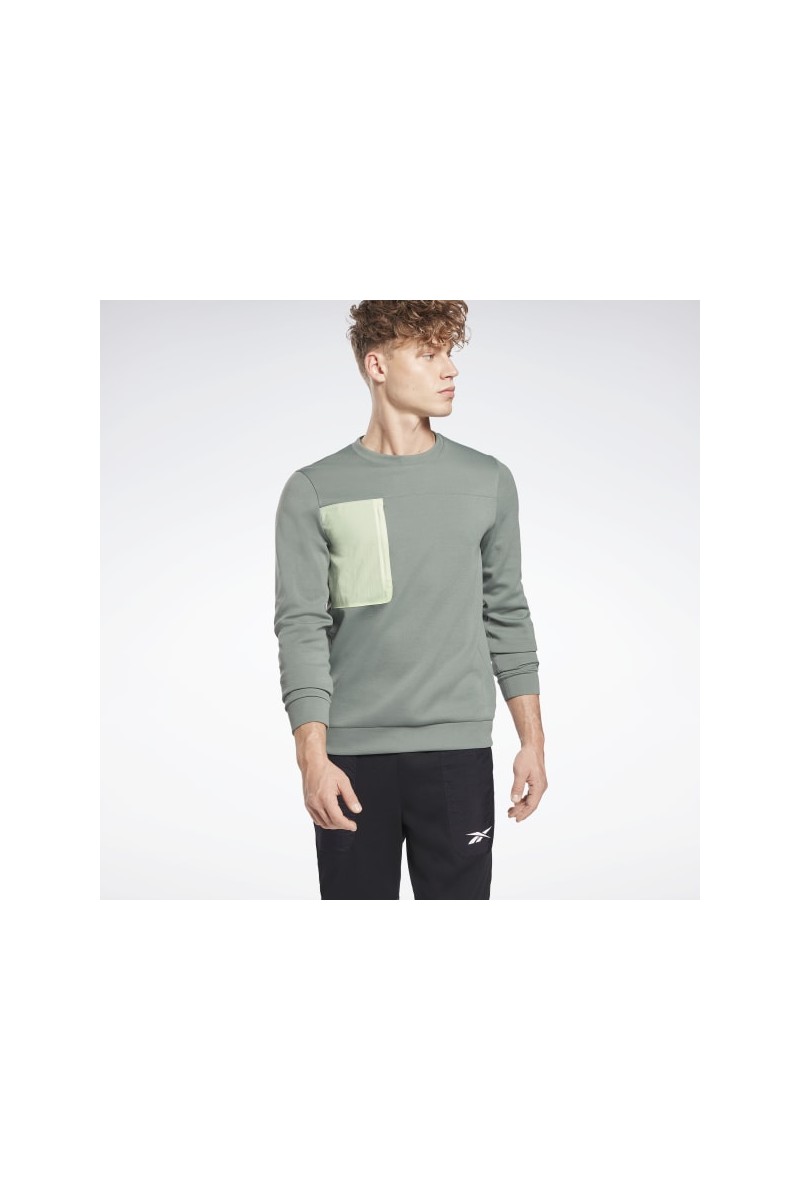 POLERÓN REEBOK HOMBRE MYT CREW VERDE POLERÓN REEBOK HOMBRE MYT CREW VERDE