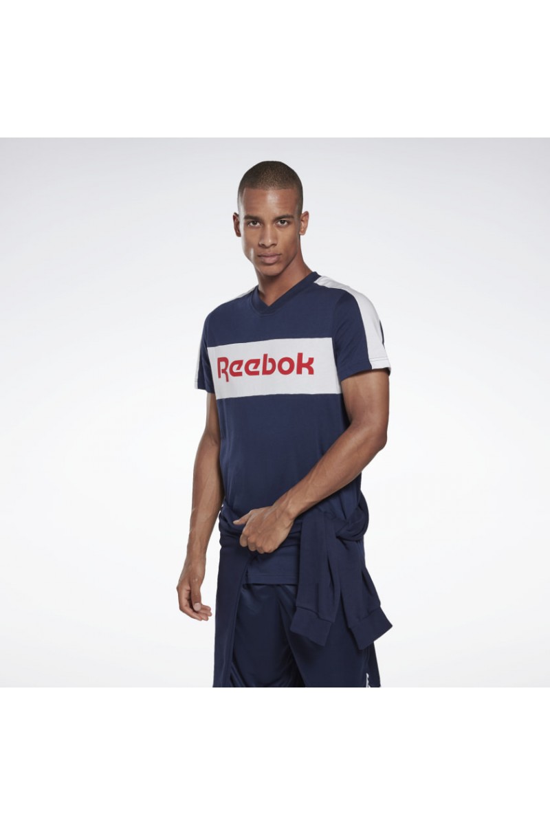 POLERA REEBOK HOMBRE GRAPHIC AZUL POLERA REEBOK HOMBRE GRAPHIC AZUL