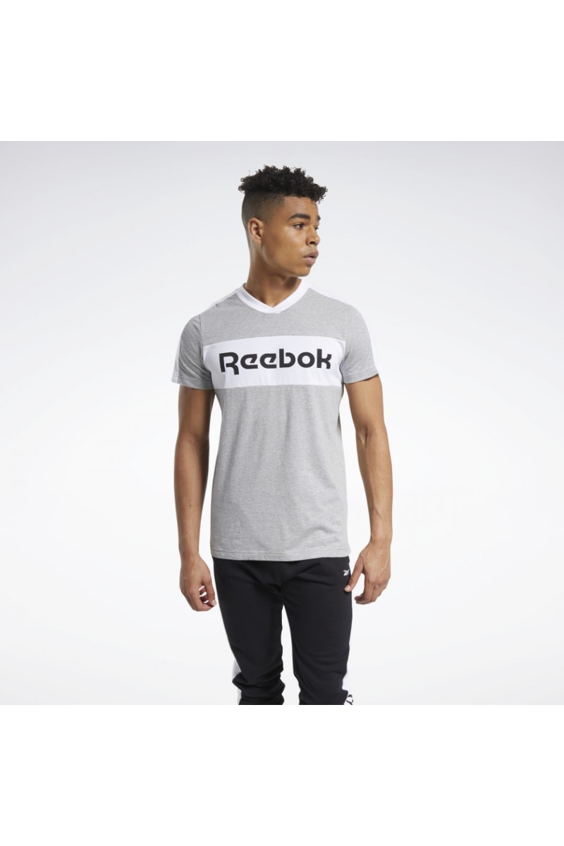 POLERA REEBOK HOMBRE GRAPHIC GRIS POLERA REEBOK HOMBRE GRAPHIC GRIS