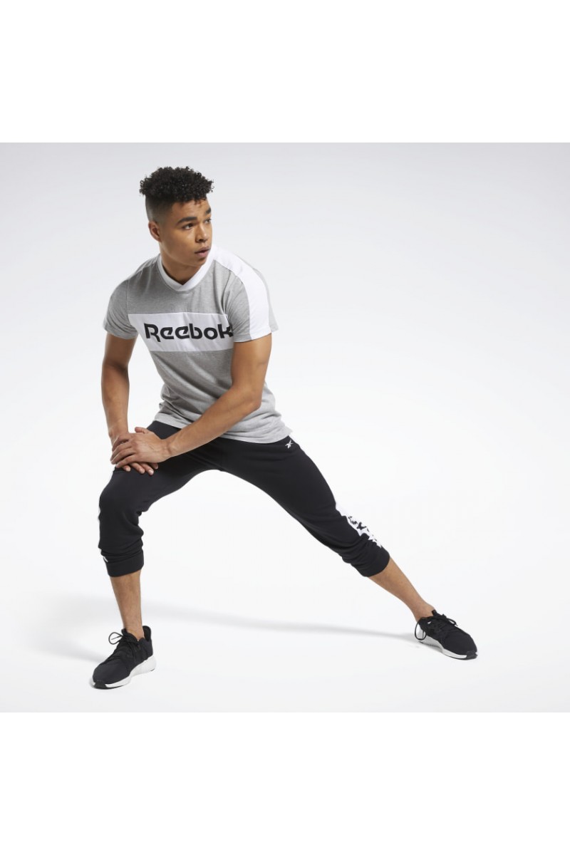 POLERA REEBOK HOMBRE GRAPHIC GRIS POLERA REEBOK HOMBRE GRAPHIC GRIS