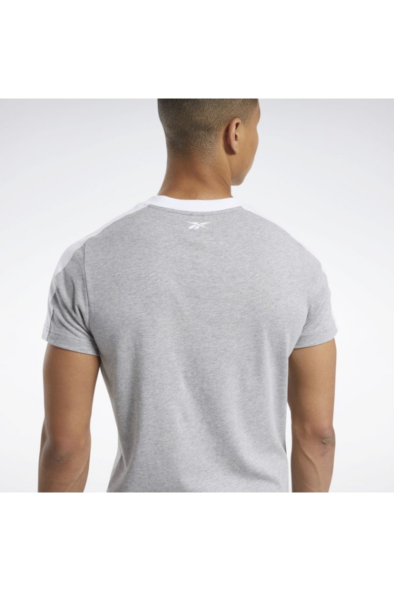 POLERA REEBOK HOMBRE GRAPHIC GRIS POLERA REEBOK HOMBRE GRAPHIC GRIS