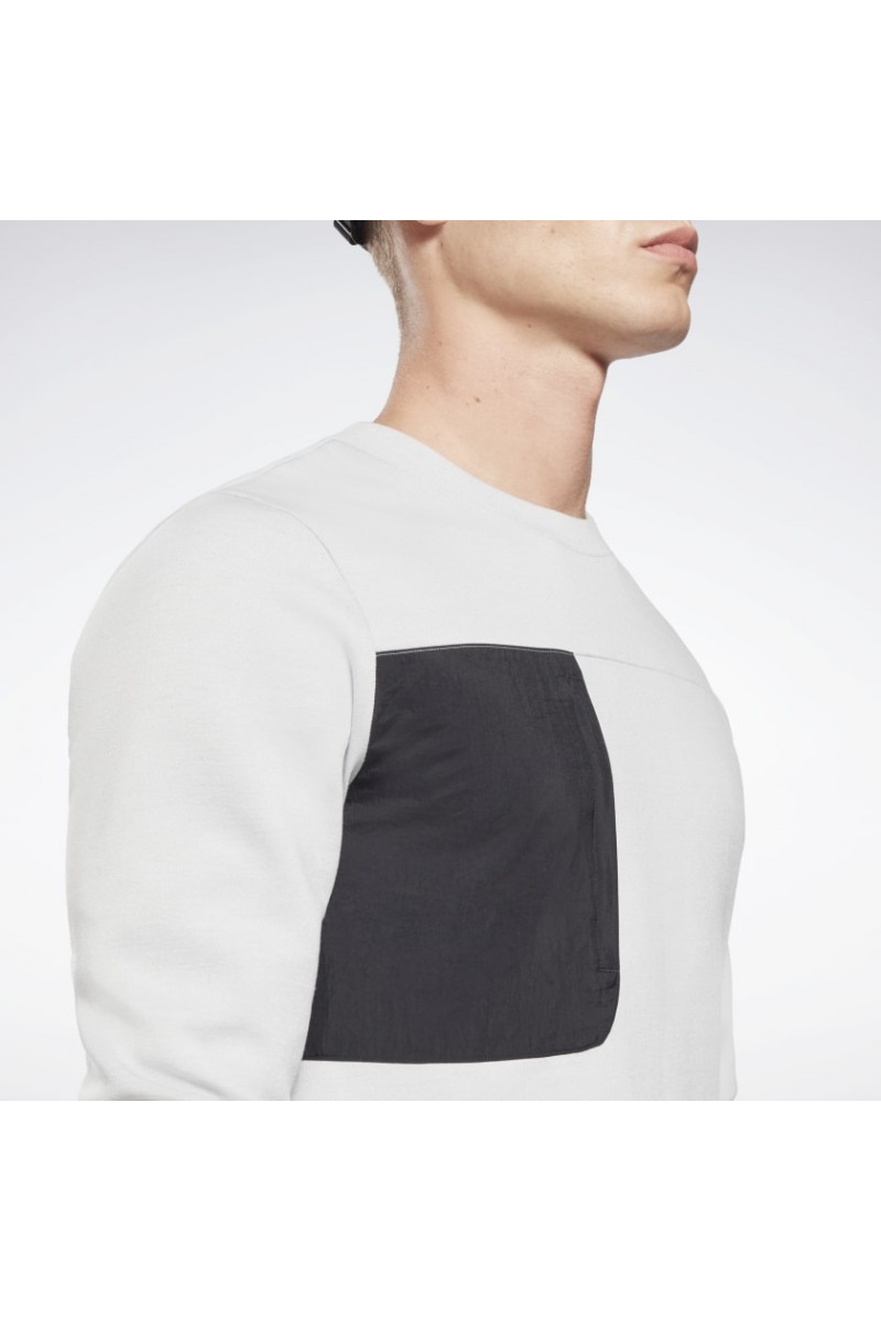 POLERÓN REEBOK HOMBRE CREW GRIS POLERÓN REEBOK HOMBRE CREW GRIS