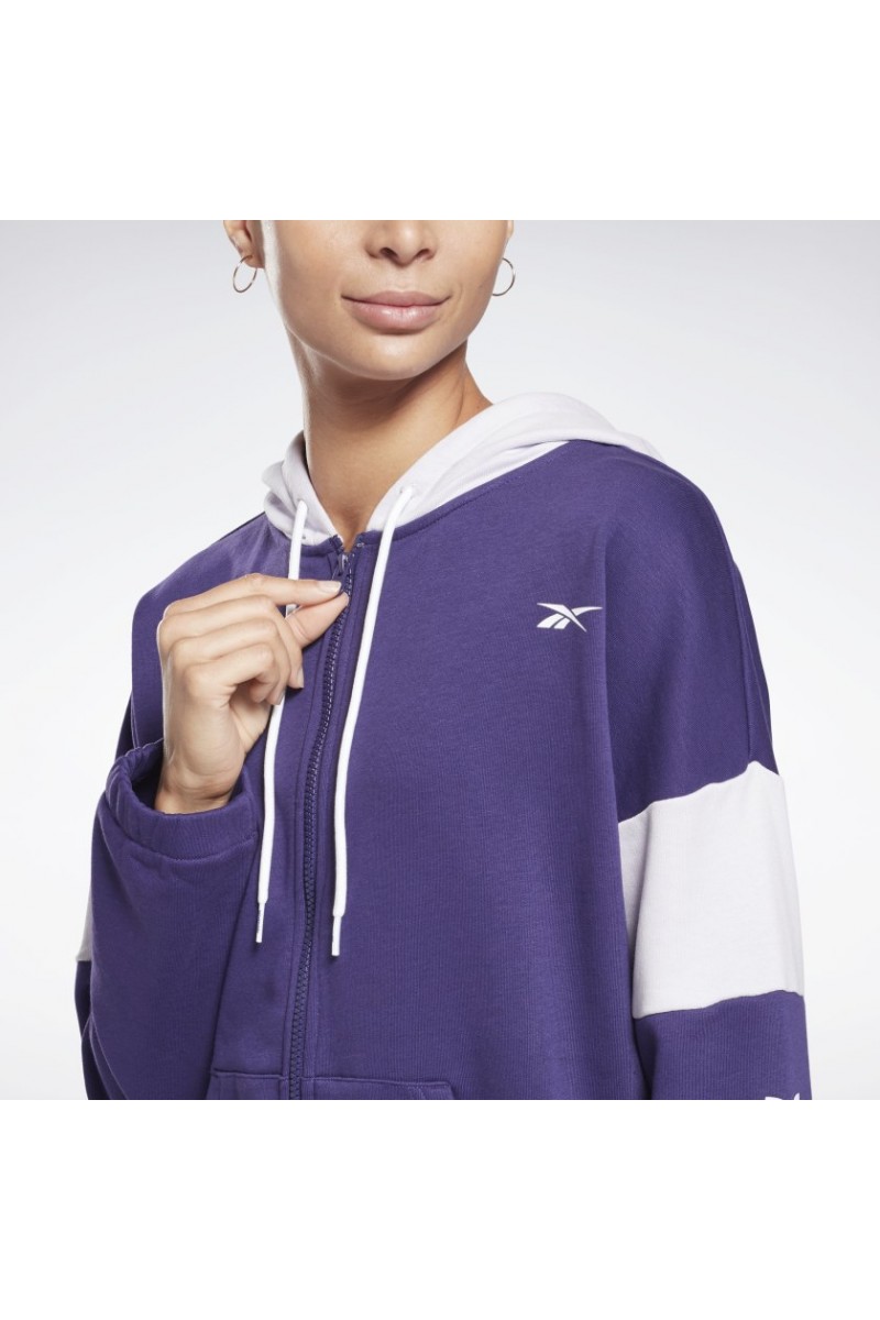 CHAQUETA DEPORTIVA REEBOK MUJER FZ LINEAL VIOLETA CHAQUETA DEPORTIVA REEBOK MUJER FZ LINEAL VIOLETA