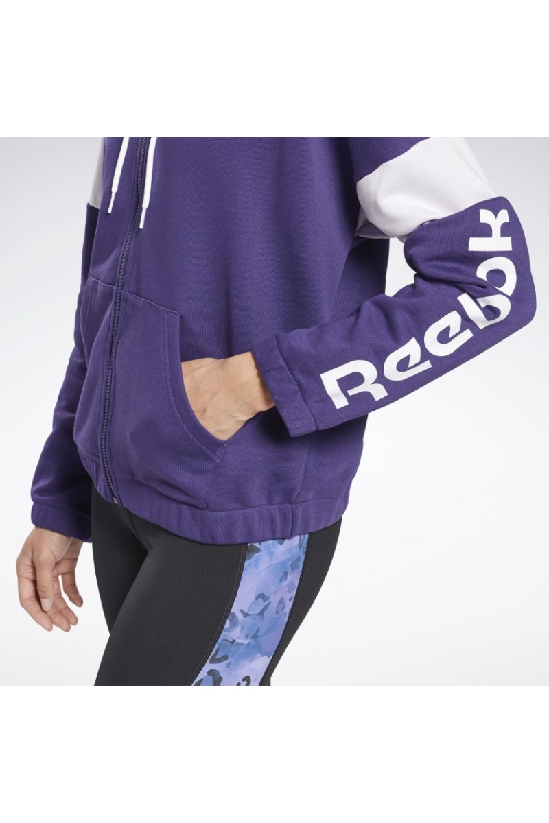CHAQUETA DEPORTIVA REEBOK MUJER FZ LINEAL VIOLETA CHAQUETA DEPORTIVA REEBOK MUJER FZ LINEAL VIOLETA