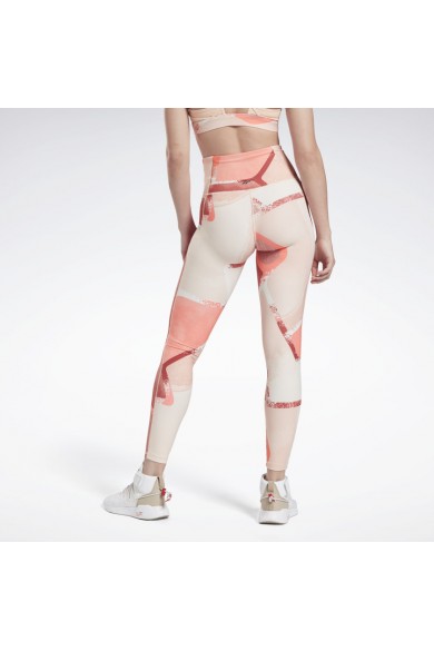 CALZA REEBOK MUJER LUX BOLD HIGH-RISE NARANJO