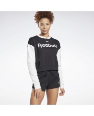 POLERON REEBOK MUJER FLEECE CREW NEGRO