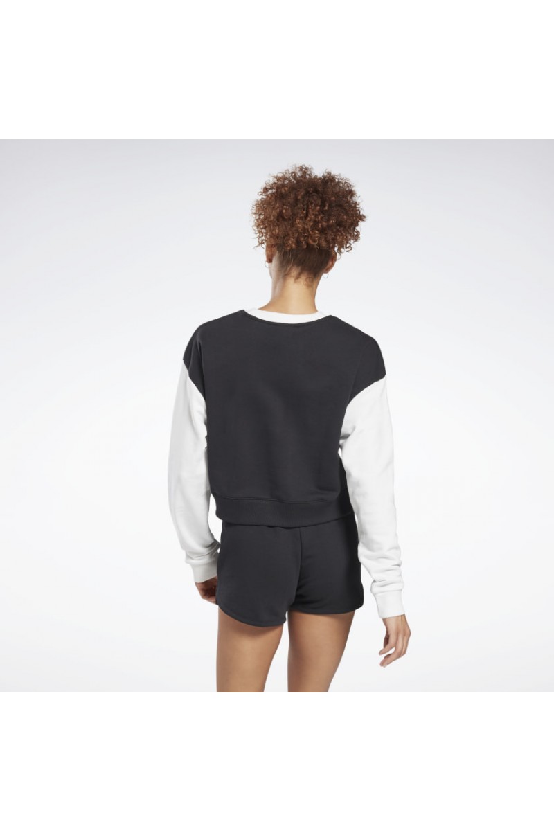 POLERÓN REEBOK MUJER LINEAR LOGO NEGRO POLERÓN REEBOK MUJER LINEAR LOGO NEGRO