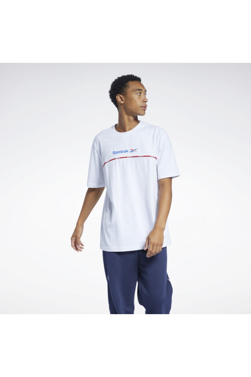 POLERA REEBOK HOMBRE CLASSIC LINEAR BLANCA POLERA REEBOK HOMBRE CLASSIC LINEAR BLANCA