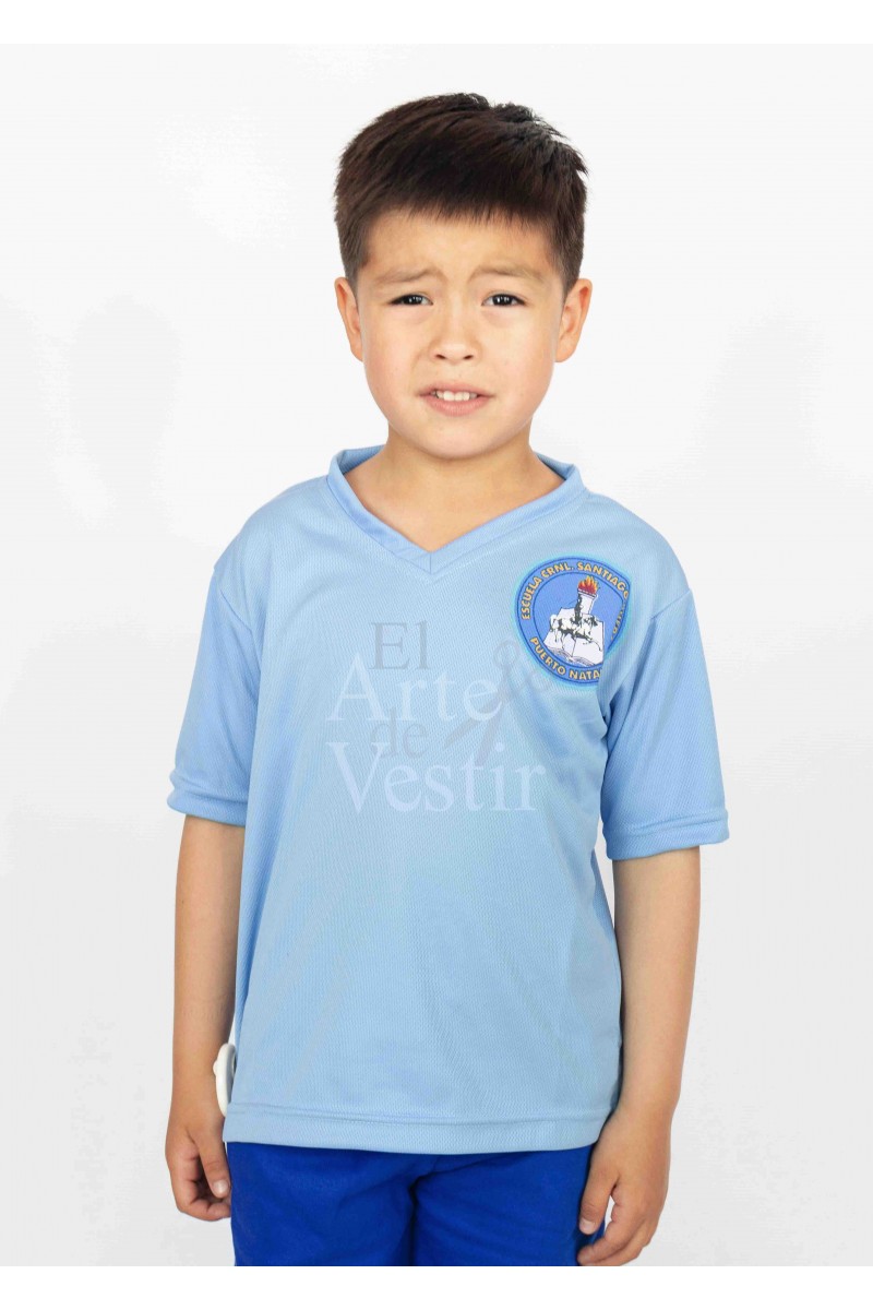 POLERA UNISEX CELESTE SANTIAGO BUERAS POLERA UNISEX CELESTE SANTIAGO BUERAS