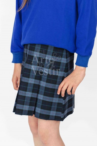FALDA AZUL SANTIAGO BUERAS