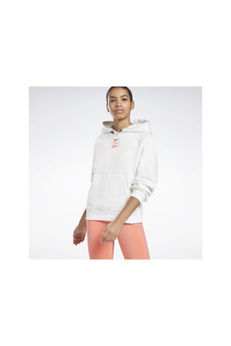 POLERÓN REEBOK MUJER MYT HANNAH HOODY BLANCO POLERÓN REEBOK MUJER MYT HANNAH HOODY BLANCO