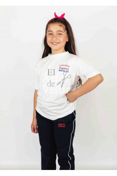 POLERA BLANCO UNISEX POLO MC PUERTO NATALES