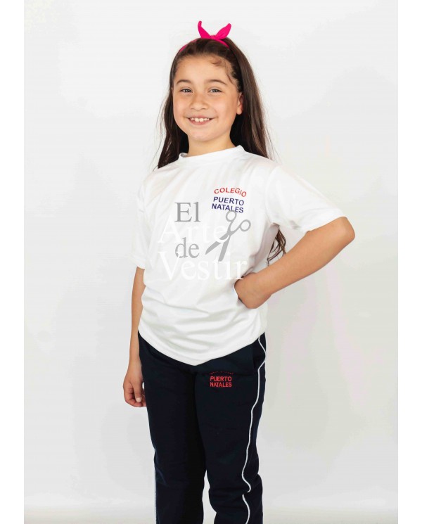 POLERA BLANCO UNISEX POLO MC PUERTO NATALES