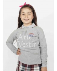 POLERA PIQUE AZUL UNISEX ML PUERTO NATALES