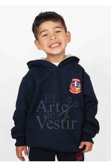 POLERON UNISEX AZUL PUERTO NATALES