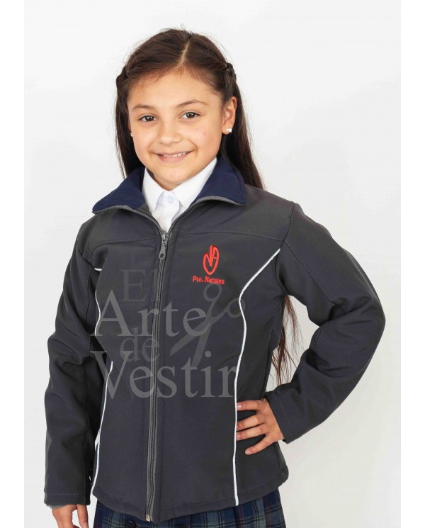 CASACA GRIS MARIA MAZZARELLO PUERTO NATALES