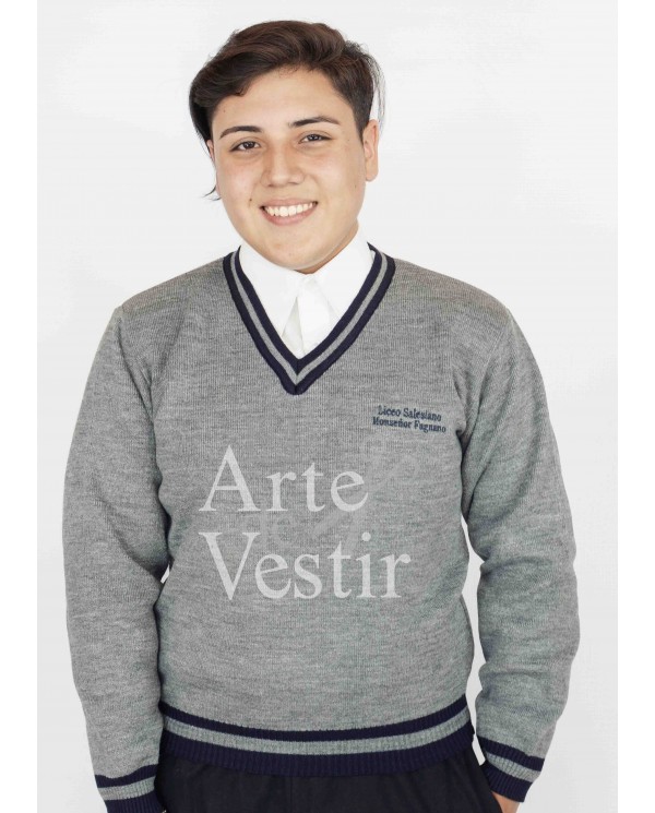 SWEATER GRIS UNISEX M. FAGNANO PUERTO NATALES