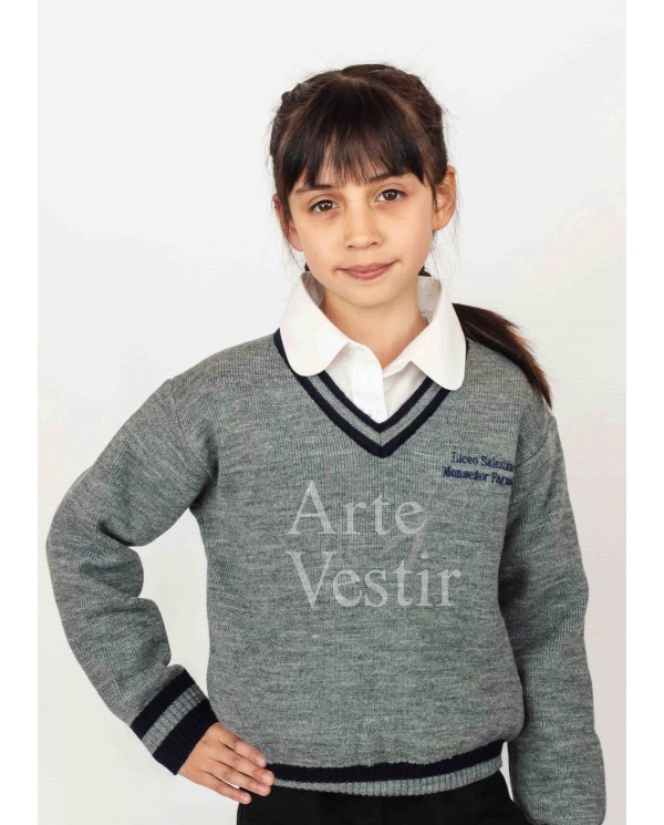 SWEATER GRIS UNISEX M. FAGNANO PUERTO NATALES