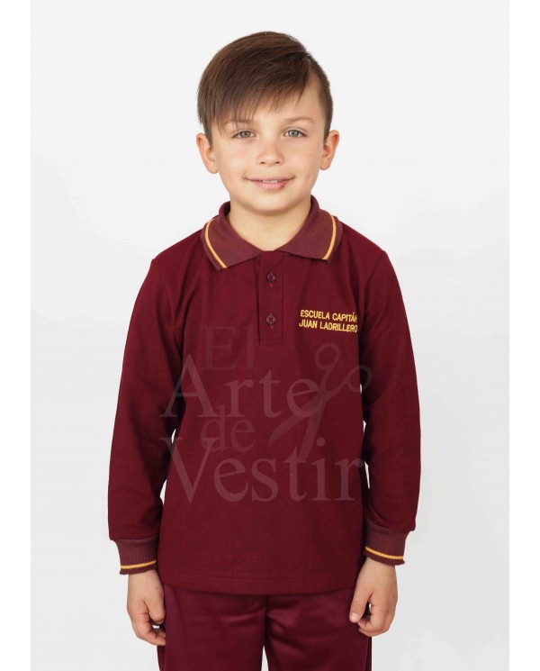 POLERA UNISEX PIQUE ML BURDEO JUAN LADRILLEROS PTO.NATALES