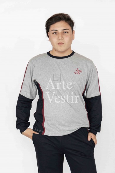 POLERA POLO HOMBRE LICEO G.MISTRAL MANGA LARGA P.NATALES