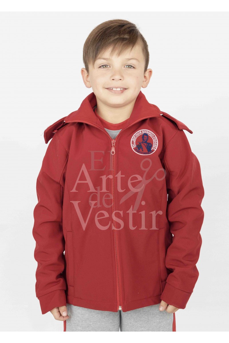 CASACA ROJO HOMBRE BERNARDO O'HIGGINS NATALES