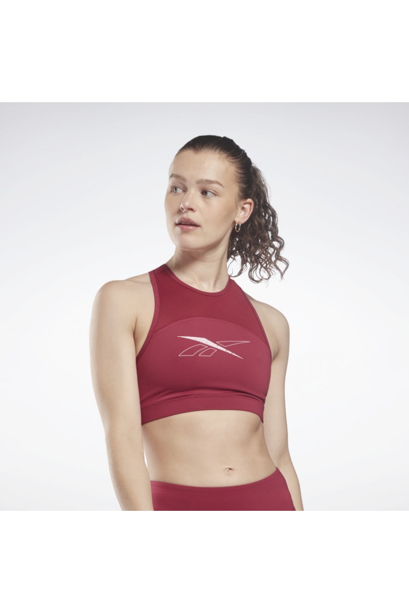 PETO REEBOK MUJER WOR BIG LOGO BURDEO