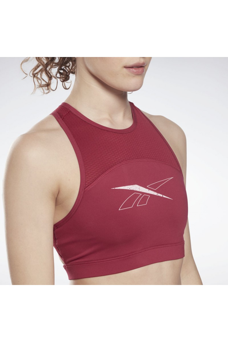 PETO REEBOK MUJER WOR BIG LOGO BURDEO