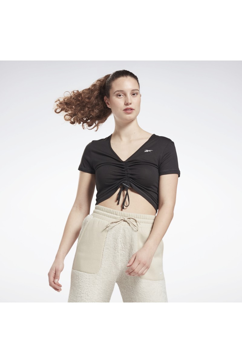 POLERA REEBOK MUJER CINCHED NEGRO