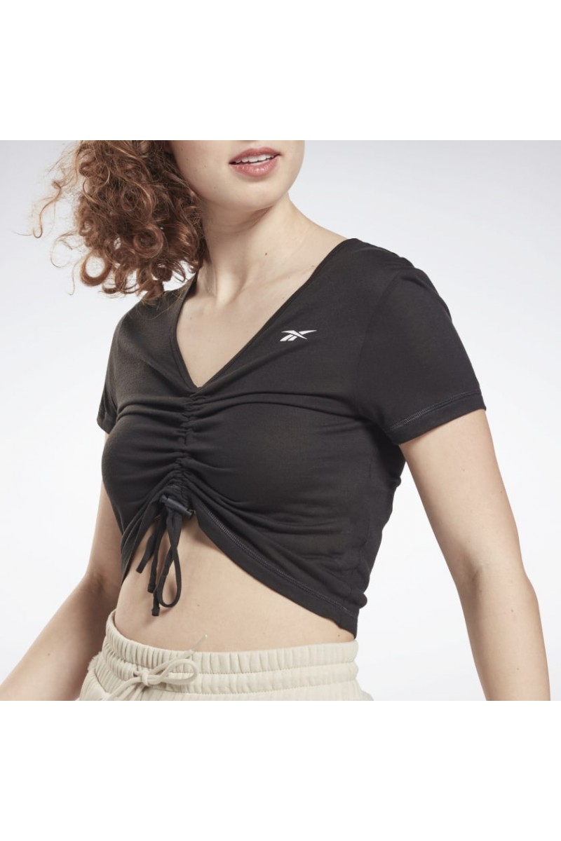 POLERA REEBOK MUJER CINCHED NEGRO