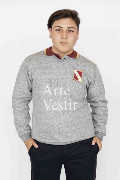 POLERON GRIS HOMBRE GABRIELA MISTRAL PUERTO NATALES