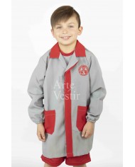 DELANTAL GRIS/ROJO BERNARDO O'HIGGINS NATALES