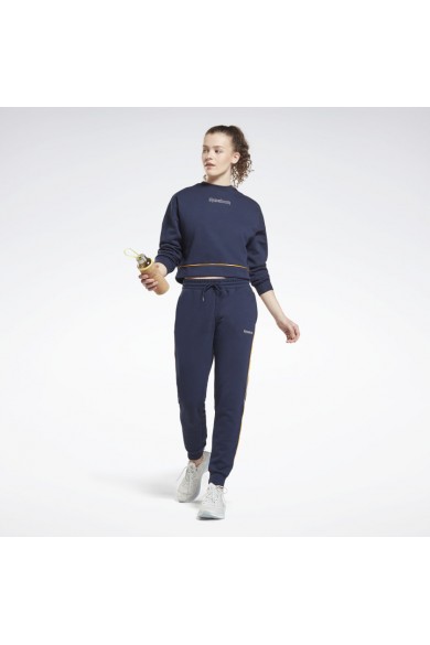 POLERÓN REEBOK MUJER PIPING CREW AZUL