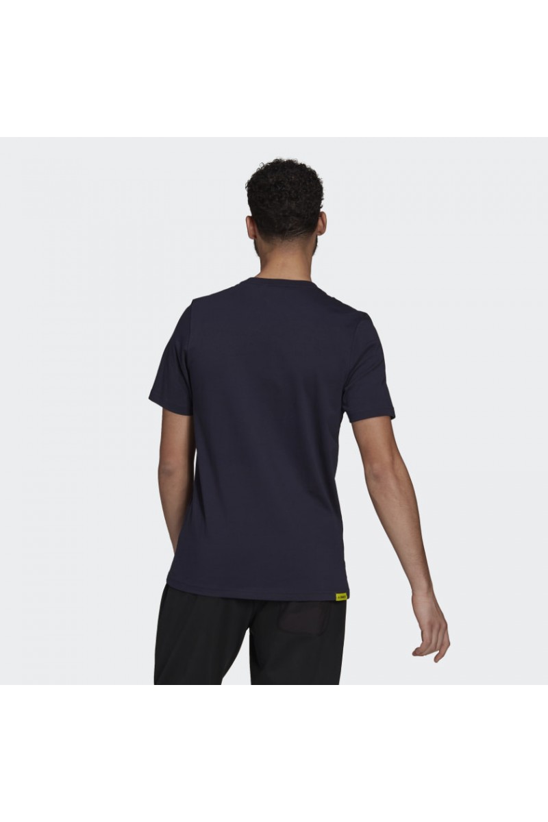POLERA ADIDAS TERREX HOMBRE PATCH AZUL