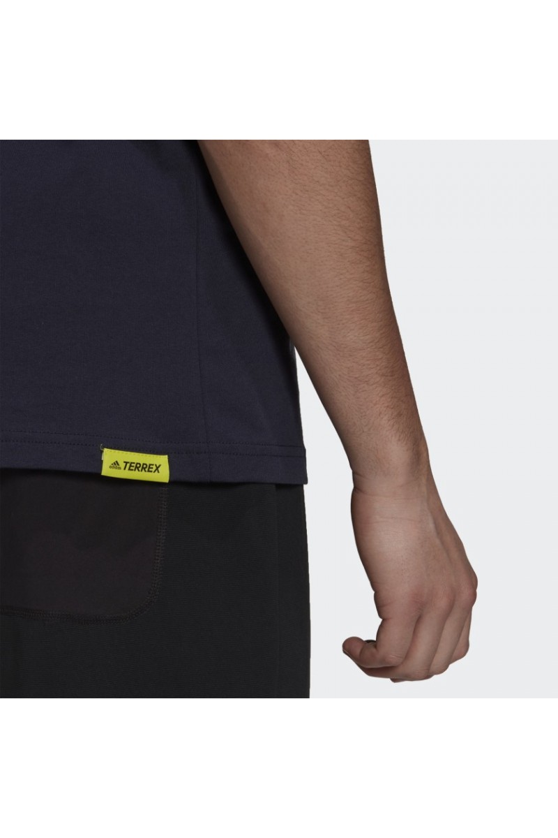 POLERA ADIDAS TERREX HOMBRE PATCH AZUL
