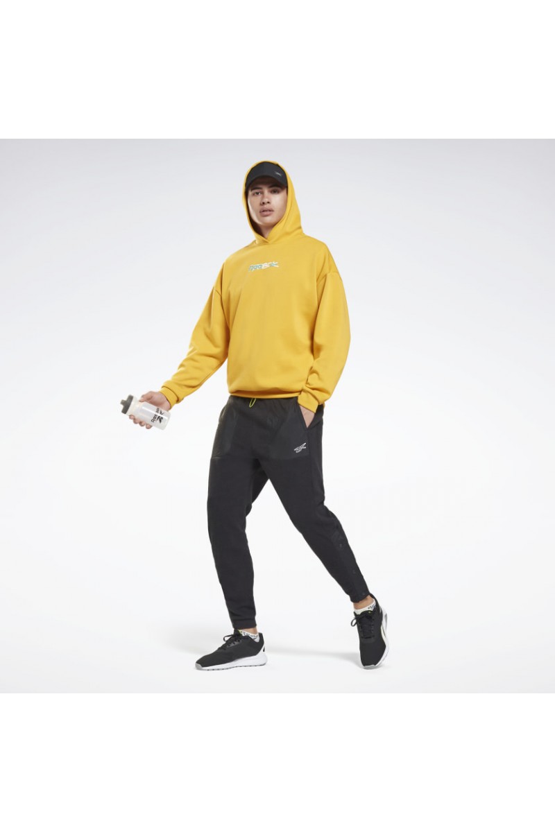 POLERÓN REEBOK HOMBRE HOODED AMARILLO POLERÓN REEBOK HOMBRE HOODED AMARILLO