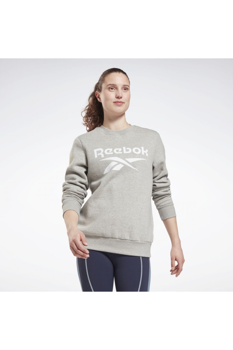 POLERÓN REEBOK MUJER FLEECE CREW GRIS POLERÓN REEBOK MUJER FLEECE CREW GRIS