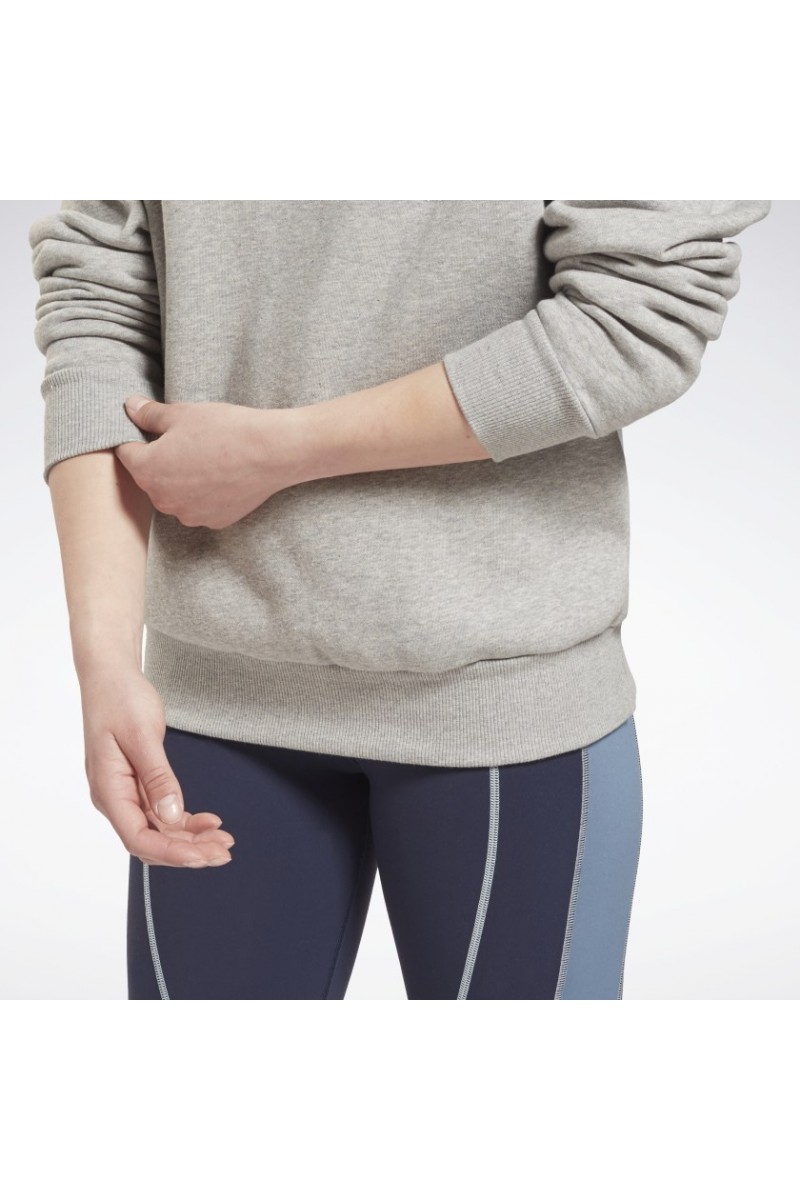 POLERÓN REEBOK MUJER FLEECE CREW GRIS POLERÓN REEBOK MUJER FLEECE CREW GRIS