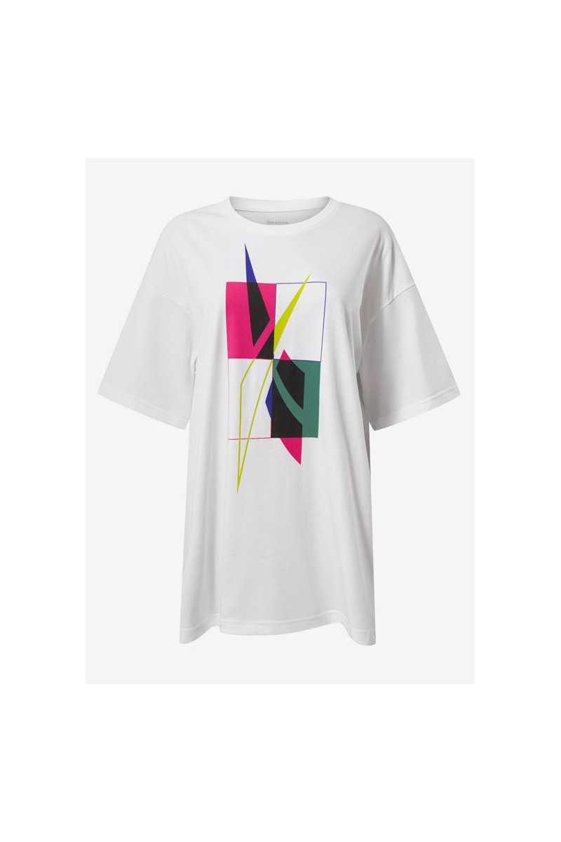 POLERA REEBOK MUJER OVERSIZED BLANCO