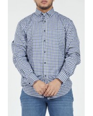 CAMISA MONTESOLA HOMBRE MARCIAL CUADROS REGULAR MORADA