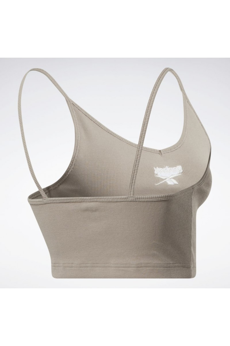 POLERA REEBOK MUJER STRAPPY RIB GRIS POLERA REEBOK MUJER STRAPPY RIB GRIS