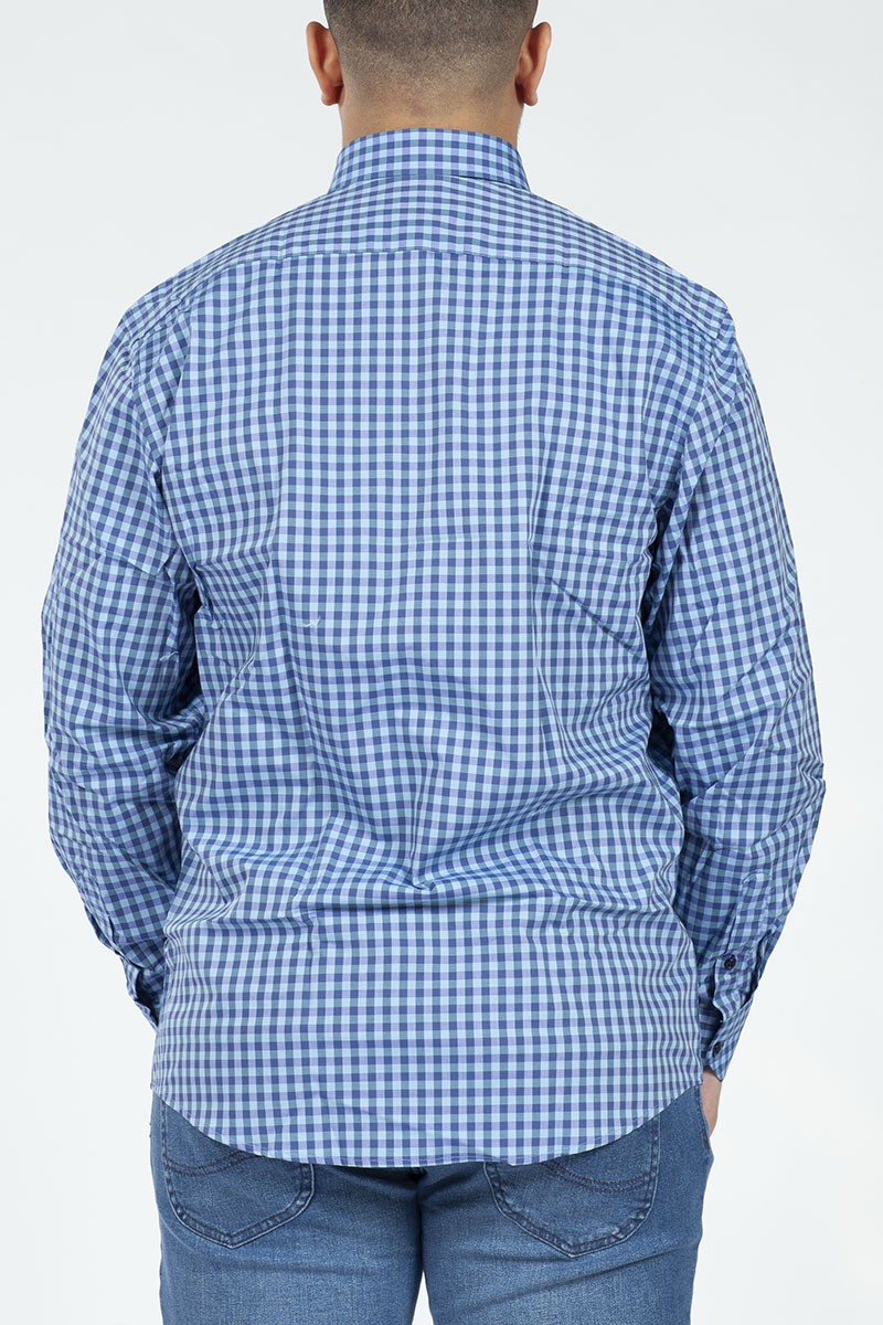 CAMISA MONTESOLA HOMBRE MATEO CUADROS REGULAR AZUL