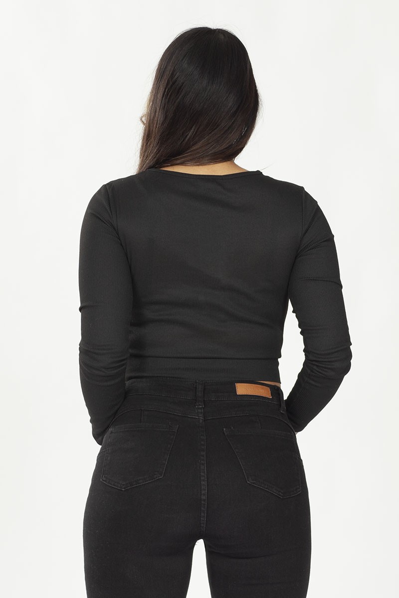 POLERA ARYA MUJER SEAGULL MANGA LARGA NEGRO POLERA ARYA MUJER SEAGULL MANGA LARGA NEGRO