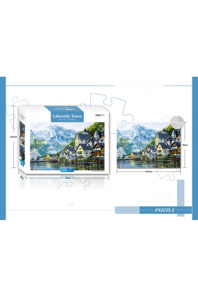PUZZLE LAKESIDE TOWN 500 PZ PUZZLE LAKESIDE TOWN 500 PZ