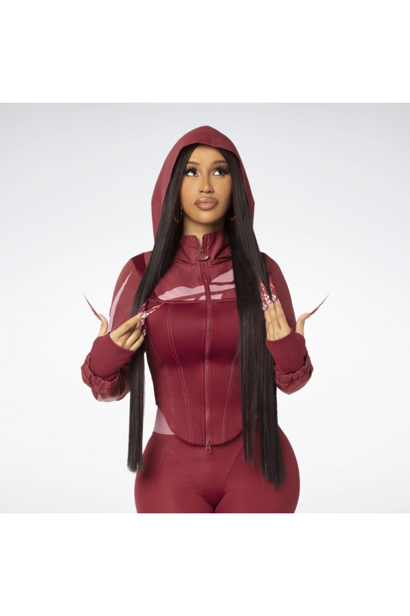 POLERÓN REEBOK MUJER CARDI B CORSET ROJO POLERÓN REEBOK MUJER CARDI B CORSET ROJO