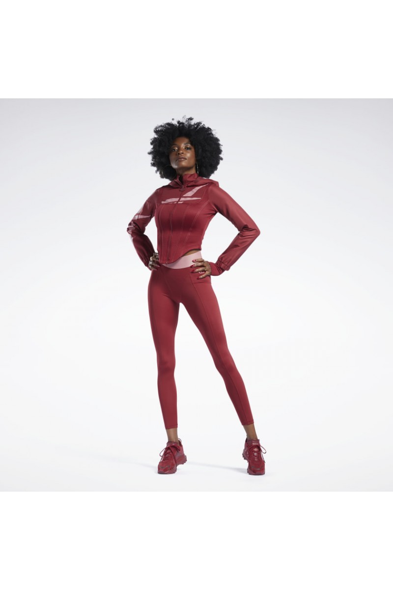 POLERÓN REEBOK MUJER CARDI B CORSET ROJO POLERÓN REEBOK MUJER CARDI B CORSET ROJO