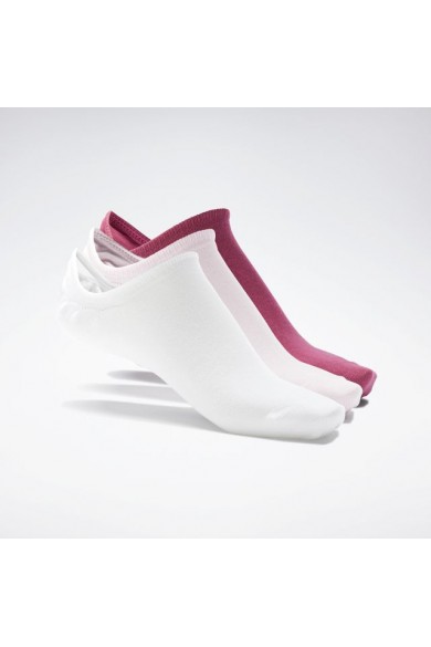 SOQUETE (3) REEBOK INVISIBLE BLANCO/ROSADO/BURDEO