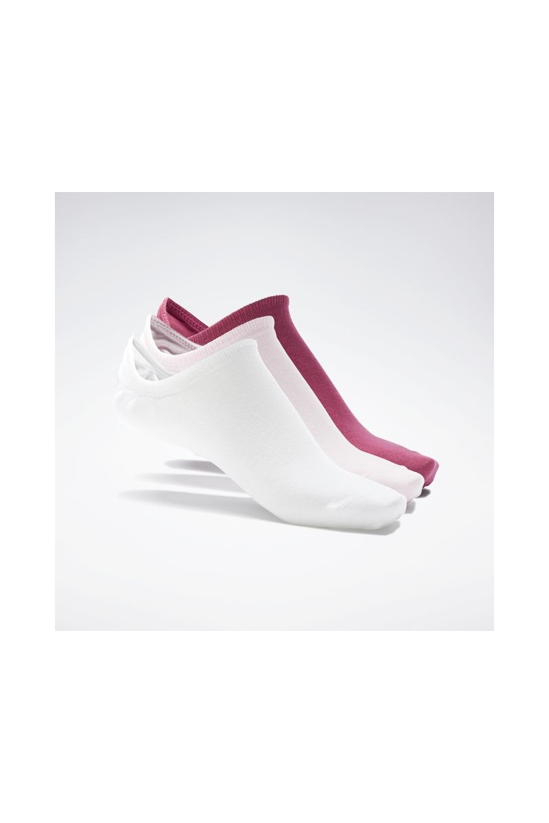 SOQUETE (3) REEBOK INVISIBLE BLANCO/ROSADO/BURDEO SOQUETE (3) REEBOK INVISIBLE BLANCO/ROSADO/BURDEO