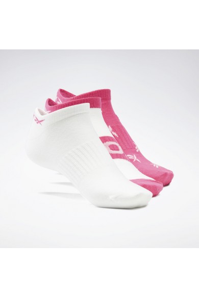 SOQUETES (3) REEBOK MUJER ANKLE INVISIBLE BLANCO/ROSADO