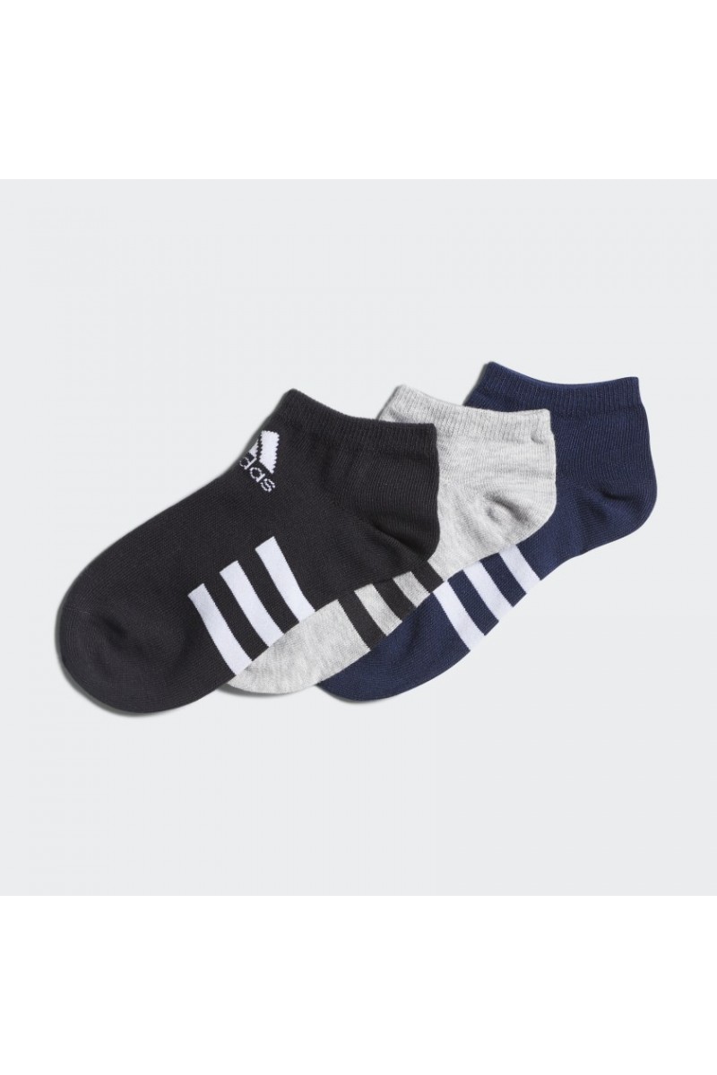 SOQUETE (3) ADIDAS NIÑOS LOW CUT NEGRO/GRIS/AZUL SOQUETE (3) ADIDAS NIÑOS LOW CUT NEGRO/GRIS/AZUL
