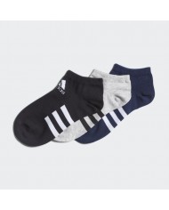 SOQUETE (3) ADIDAS NIÑOS ANKLE BLANCO/CELESTE/ROSADO